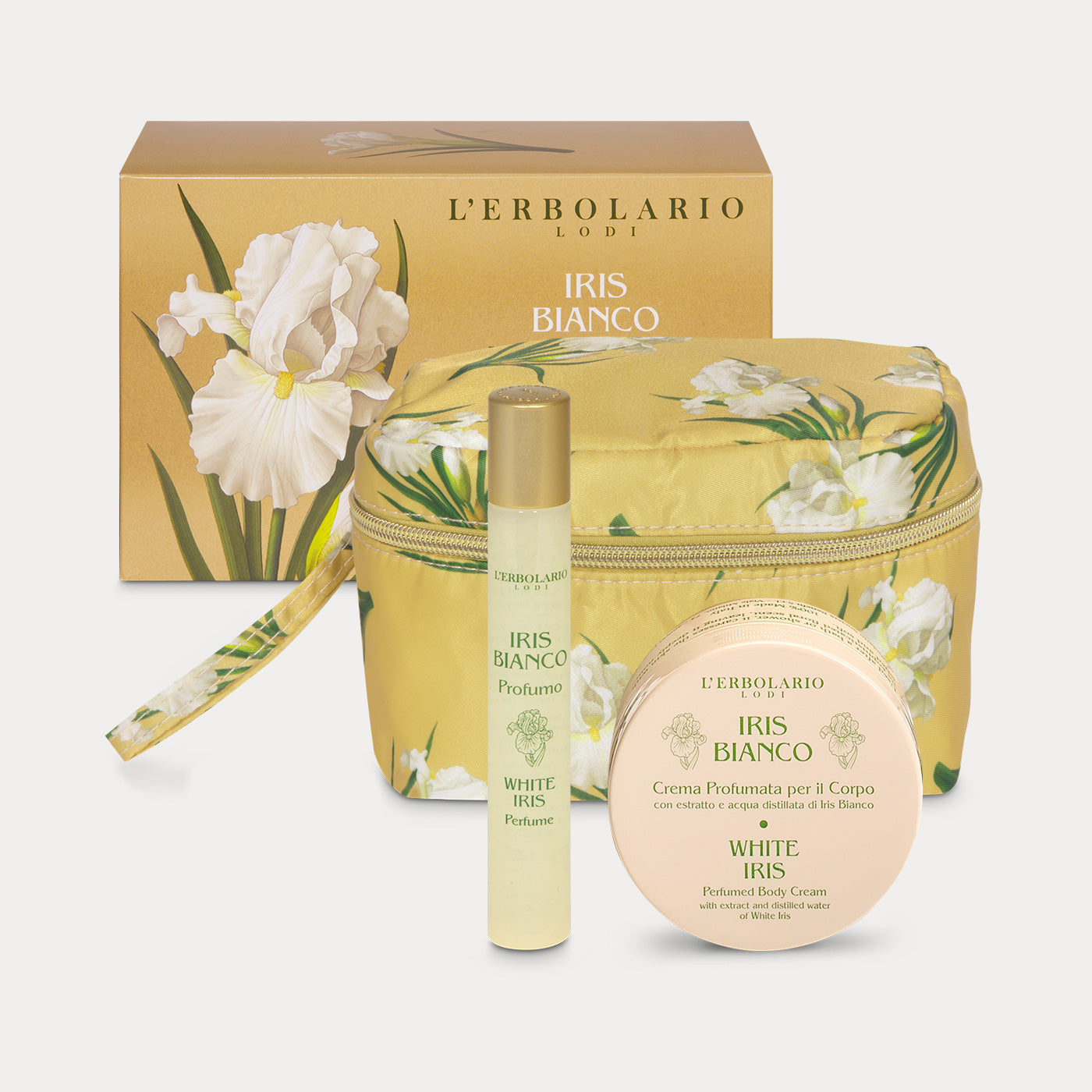 Iris Bianco Mini Beauty-Case Petalo