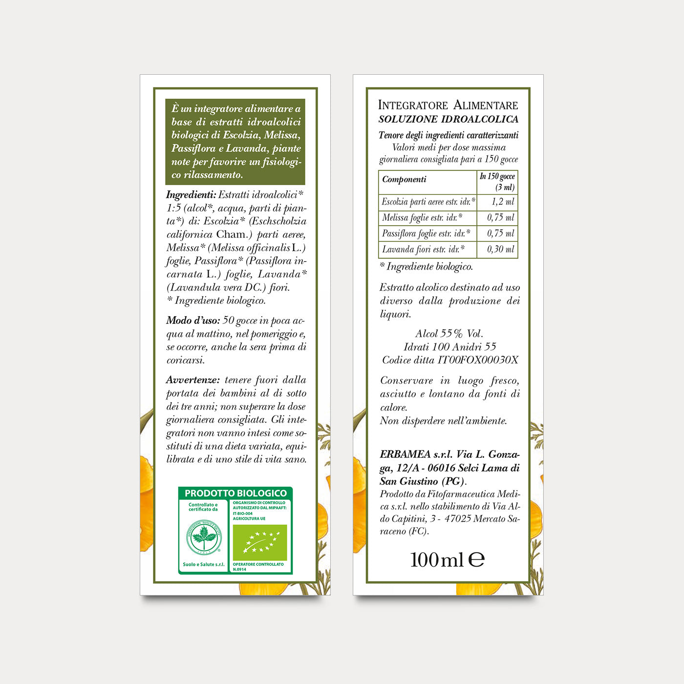 Gocce Biologiche Sedanerv