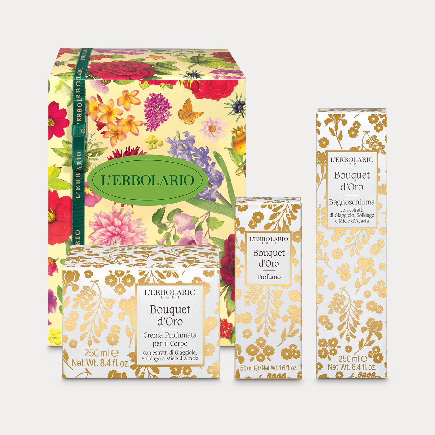 Confezione regalo Trio Profumo Bouquet d'Oro