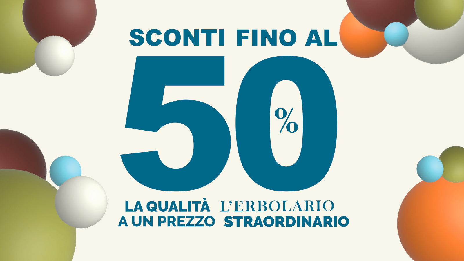 L'Erbolario Straordinario, sconti fino al 50%