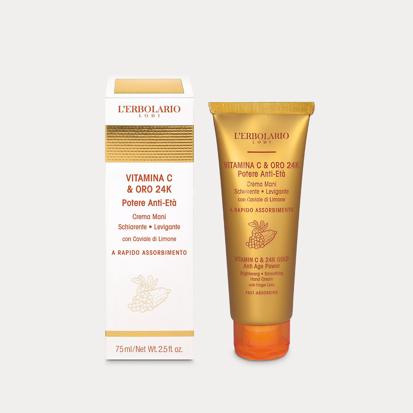 Crema Mani Vitamina C & Oro 24K