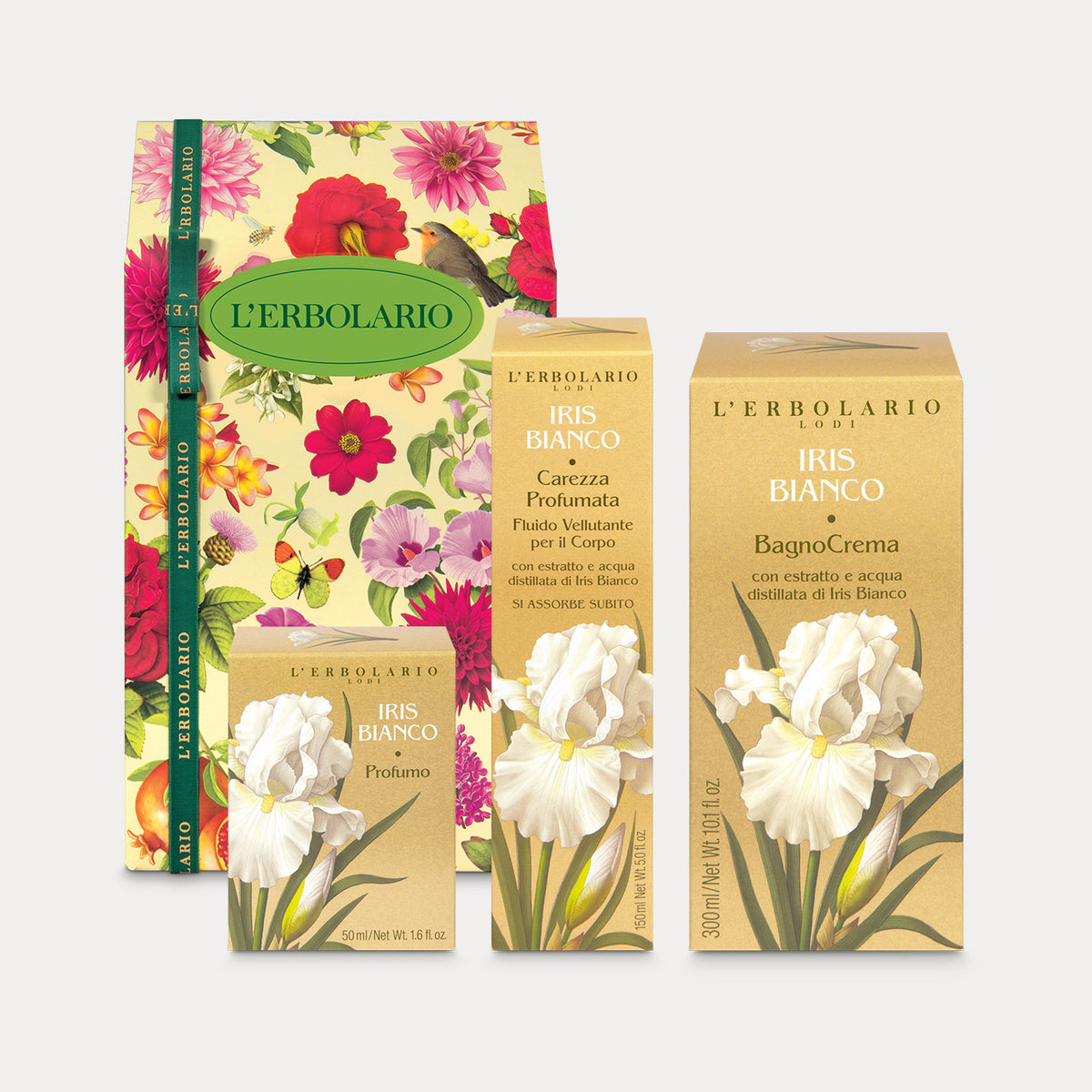 Confezione regalo Trio Profumo Iris Bianco